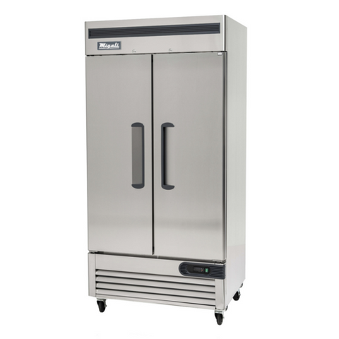 C-2RB-35-HC Migali 39.5" Slim 2-Sectiion Reach-In Refrigerator