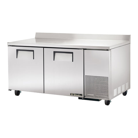 True Manufacturing TWT-67-HC 67" Two-Section Worktop Refrigerator