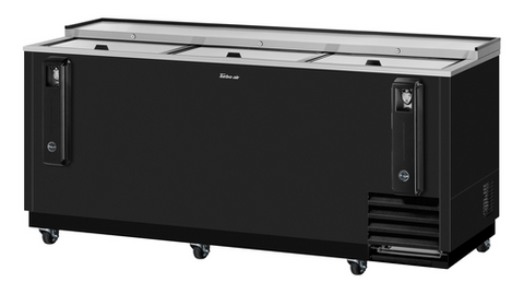 TBC-80SB-N Turbo Air 80" 3-Section Black Bottle Cooler-Turbo Air