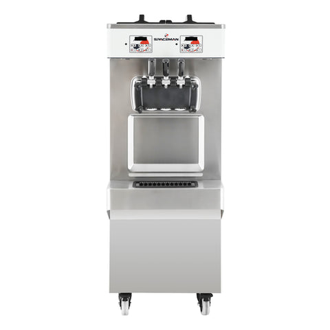 6378-C Spaceman USA  Soft-Serve Freezer, Floor Standing, (2) Flavors & (1) Twist, Gravity Fed