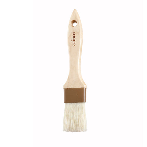 Winco WFB-15 Pastry/Basting Brush with Plastic Ferrule, 1-1/2" Flat