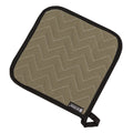 802TF CFS Brands 8" x 8" Tan Terry Cloth Pot Holder-CFS Brands