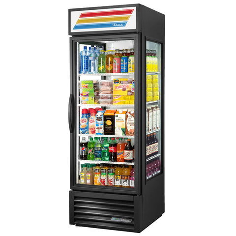 True Mfg. GEM-23-HC~TSL01 GEM Series 27.5" One-Section Glass Door Merchandiser Refrigerator