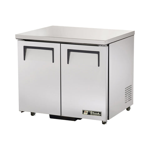 TUC-36-ADA-HC True Mfg. Undercounter Refrigerator, 34" working height, 33 - 38°F, (2) stainless steel doors