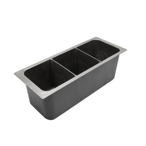 John Boos UBBWH-18-X 3-Compartment Bottle Rack for 18" Ice Bins