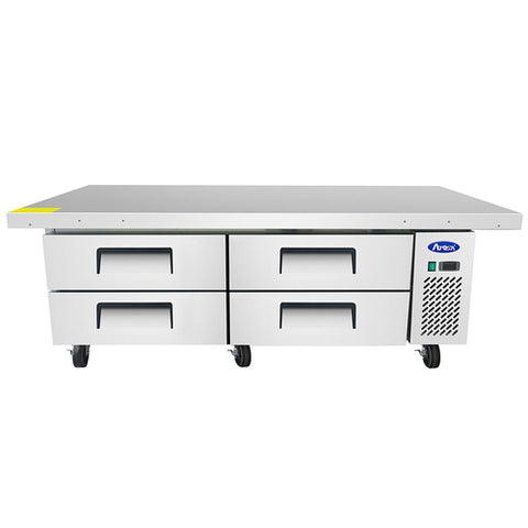 Atosa MGF8454GR Atosa Chef Base With Extended Top Two-section