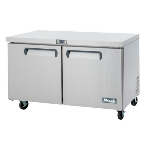 C-U60F-HC Migali 60" 2 Door Undercounter Freezer-Migali Industries