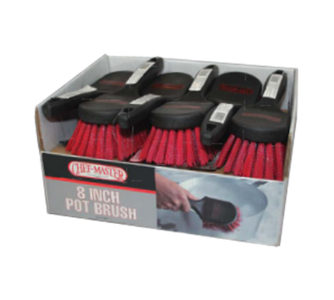 90048 Chef Master 8" Black Plastic Handle, Chef-Master™ Pot Brush - EA