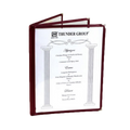 PLMENU-L3MA Thunder Group 8-1/2" x 11" Marron 3 Page Menu Cover-Thunder Group