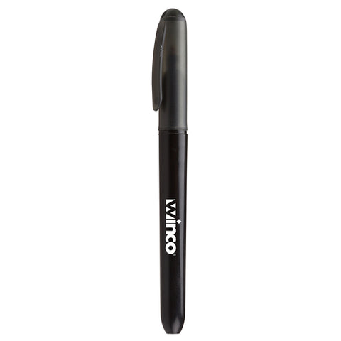 PPM-2 Winco 9.5'' Plastic Black Counterfeit Detection Pen