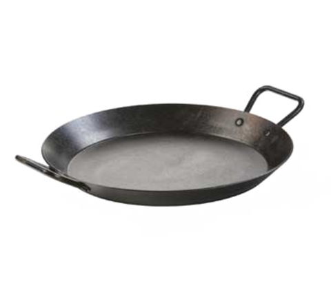 Lodge Manufacturing CRS15 15 Inch Seasoned Carbon Steel Skillet with Dual Loop Handles