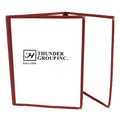 PLMENU-3MA Thunder Group 8-1/2" x 11" Maroon 3 Pocket Menu Cover-Thunder Group