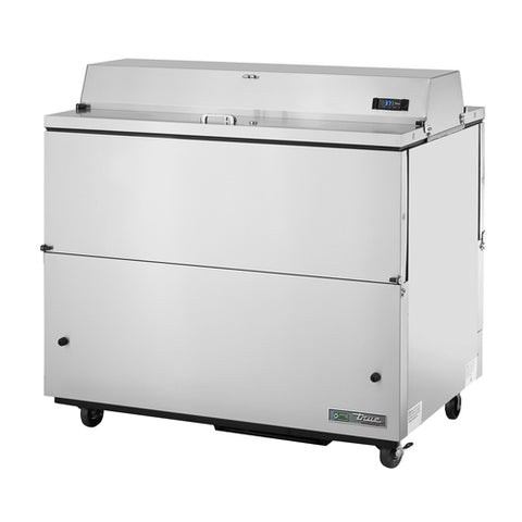 True Mfg. TMC-49-S-DS-SS-HC 49" Mobile Milk Cooler, Dual-Sided, All Stainless Steel, Hydrocarbon Refrigerant