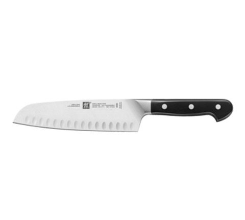 ZWILLING J.A. HENCKELS 1002817 Pro 7-Inch Hollow Edge Santoku Knife