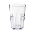 9914-1-CL GET 14 Oz. Clear Bahama Double Rock Tumbler-GET ENTERPRISES