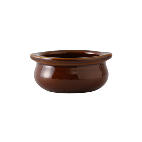 Tuxton China BAS-1203 12 oz. Caramel China Onion Soup Crock
