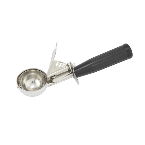 Winco ICD-30 Stainless Steel Thumb Press Disher with Plastic Handle, Size #30
