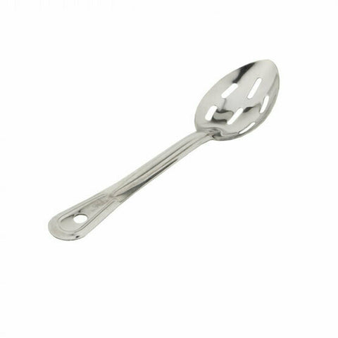 SL11 Libertyware Basting Spoon, 11\" slotted, stainless steel, mirror polished finish