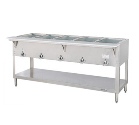 Duke Manufacturing E305SW 208/1 Aerohot Electric Hot Food Table, 5 Sealed Wells, 72 3/8 in