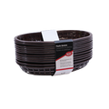 C1074BR Tablecraft 9-3/8" x 6" x 1-7/8" Brown Plastic Oval Basket-Tablecraft Products