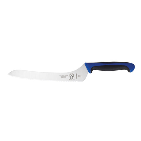 Mercer Culinary M23890BL Millennia Colors 9 Inch Offset Wavy Edge Bread Knife, Blue