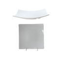 24010WT Thunder Group 10" Classic White Melamine Square Plate-Thunder Group