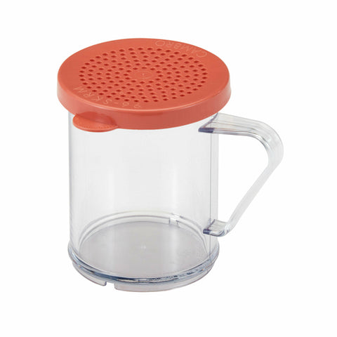 Cambro 96SKRM135 Camwear 10 oz. Polycarbonate Shaker with Rose Lid for Medium Ground Product