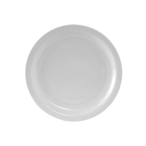Tuxton China CLA-064 6.5" Round Colorado Narrow Rim Porcelain White Plate