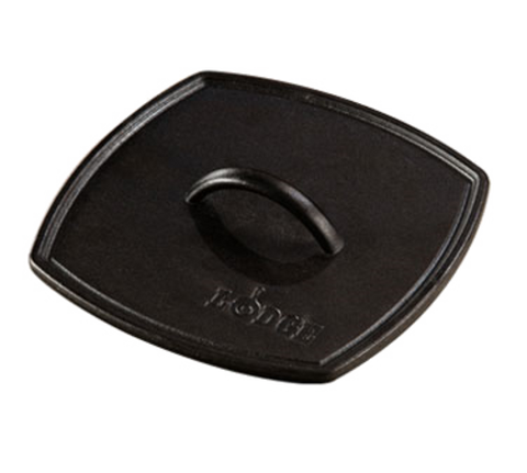 Lodge LPP3 Seasoned Cast Iron Ribbed Panini and Grill Press