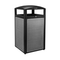 471-40-Sil Alpine All Weather Trash Container, 40 Gal., 21" X 21" X 41-1/3"H-ALPINE INDUSTRIES