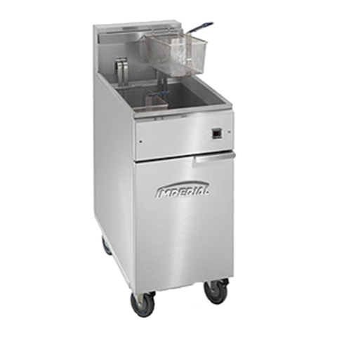 Imperial IFS-40-EU Electric Floor Fryer - 40 lb Vat, Single Pot, 208V/3Ph