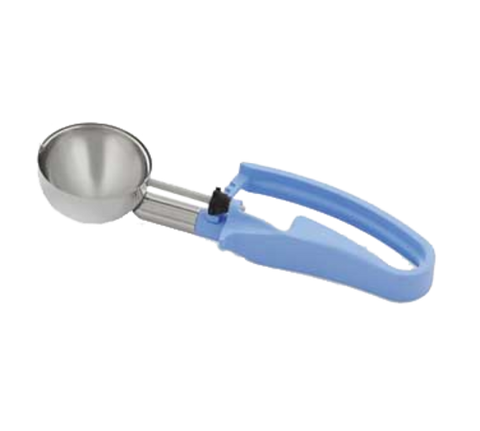 Vollrath 47394 Jacob's Pride #14 Sky Blue Squeeze Disher - 2.4 oz