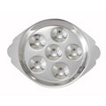 SND-6 Winco 6-Hole Stainless Steel Snail Dish-WINCO