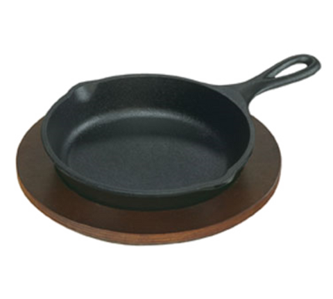 Lodge U3RP 8" Round Walnut Wood Underliner for Cast Iron Servers