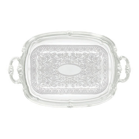 Winco CMT-1912 Chrome-Plated Rectangular Serving Tray, 19-1/2" x 12-1/2"