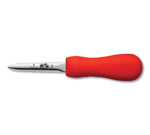 Victorinox 7.6399.4 Boston Style Oyster Knife with 3-Inch Blade and Red SuperGrip Handle