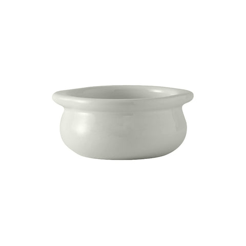 Tuxton China BWS-1203 12 oz White Onion Soup Crock