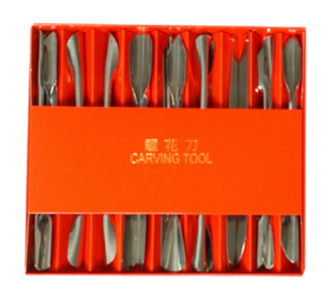 Town 48677 17-Piece Stainless Steel Garnishing Kit, 6-1/2"