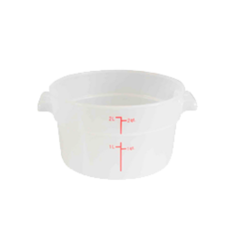 PLRFT302TL Thunder Group 2 Qt. Translucent Round Food Storage Container