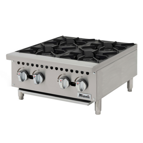 C-HP-4-24 Migali 24" 4-Burner Countertop Hot Plate - NG