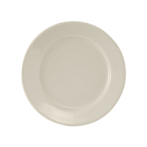 Tuxton China TRE-007 7-1/8 in. Round Wide Rim Reno Plate