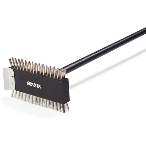 4029000 Carlisle Sparta Broiler Master Brush, 30-1/2" L, Threaded Wooden Head