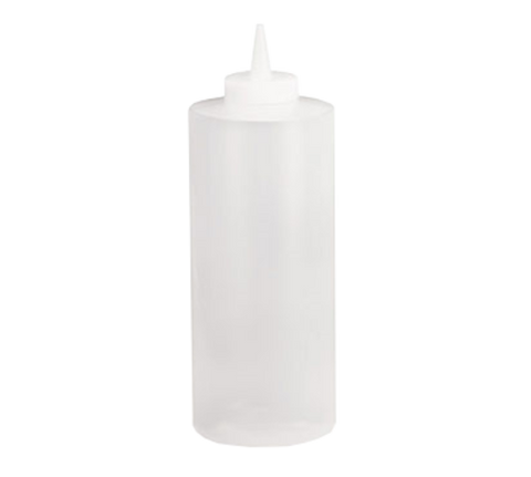 Tablecraft Products 32C 32 oz Polyethylene Squeeze Bottle with Natural Cone Tip