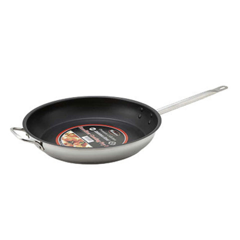 Winco SSFP-12NS 12" Non-Stick Stainless Steel Fry Pan