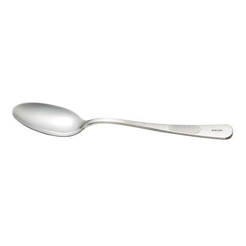 Mercer Culinary M35140 Stainless Steel Solid Bowl Plating Spoon, 7-7/8"