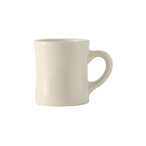 Tuxton China BEM-090B 9 oz. Eggshell Diner Mug