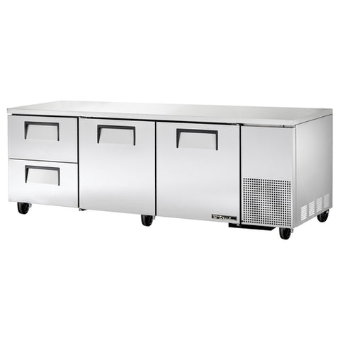 True Manufacturing TUC-93D-2-HC 93 1/4" Undercounter Refrigerator with Two Doors and Two Drawers