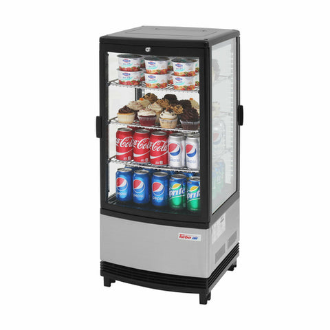Turbo Air CRT-77-2R-N Countertop Glass Merchandiser Refrigerator