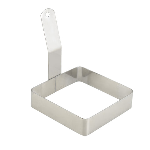 Winco EGRS-44 4" Square Stainless Steel Egg Ring