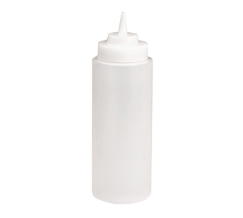 TableCraft Products 23363C 32 oz Clear Widemouth Squeeze Bottle with Wide TipTop